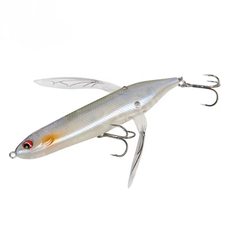 Fishing Lures Top Water Floating Wobbler Popper 80mm 6.6g Hard Bait Dragonfly Subbait Insect Tackle Freshwater Bass Trout